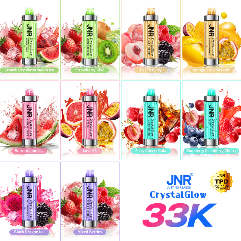 Kit Strawberry Kiwi 33000 puffs - CRYSTAL GLOW JNR