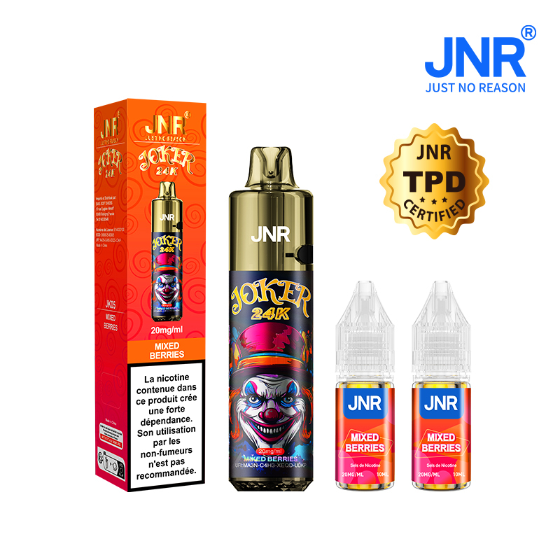 Kit Mixed Berries 24000 puffs - JOKER JNR