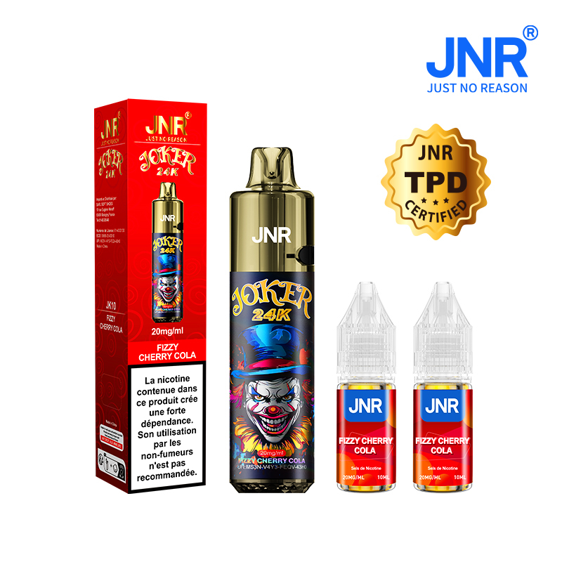 Kit Fizzy Cherry Cola 24000 puffs - JOKER JNR