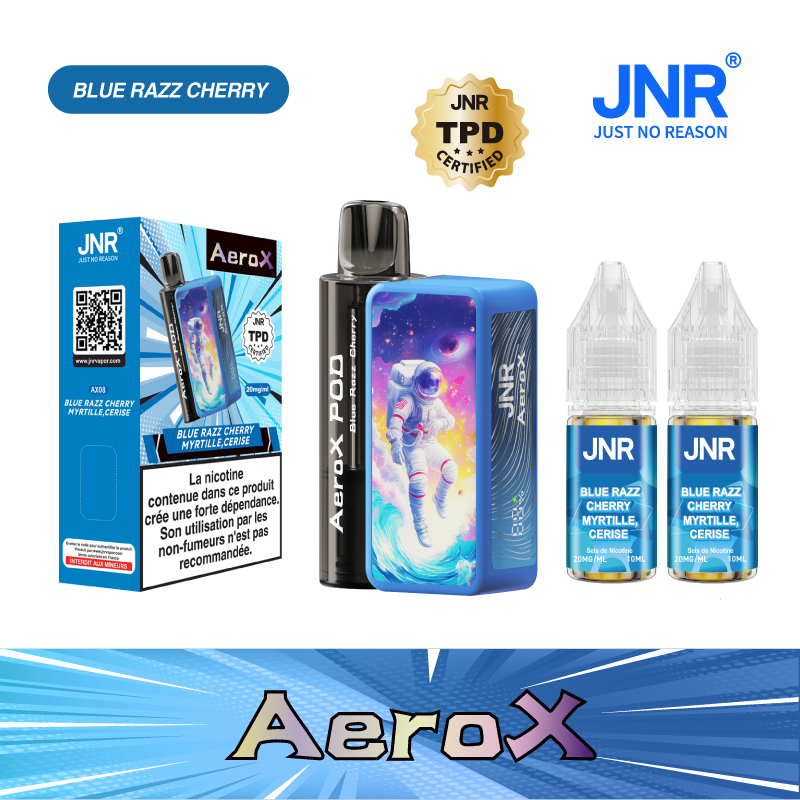 Kit Blue Razz Cherry 32000 puffs - AeroX JNR