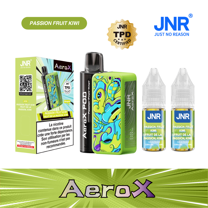 Kit Passion Fruit Kiwi 32000 puffs - AeroX JNR