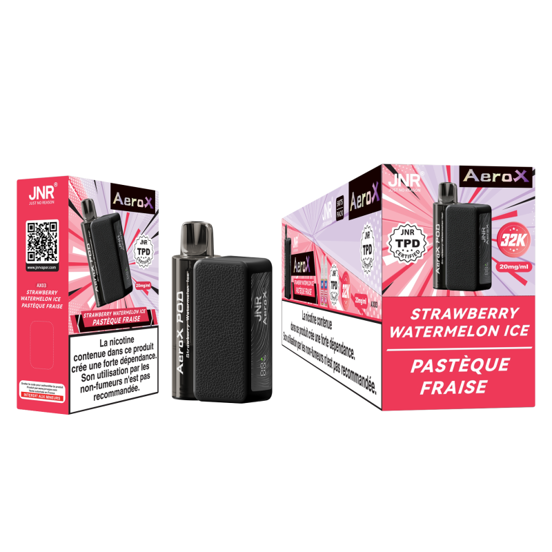 Kit Strawberry Watermelon Ice 32000 puffs - AeroX JNR