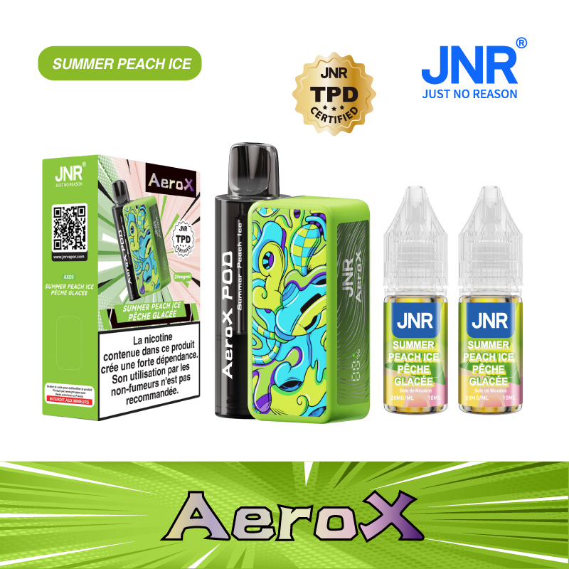 Kit Summer Peach Ice 32000 puffs - AeroX JNR