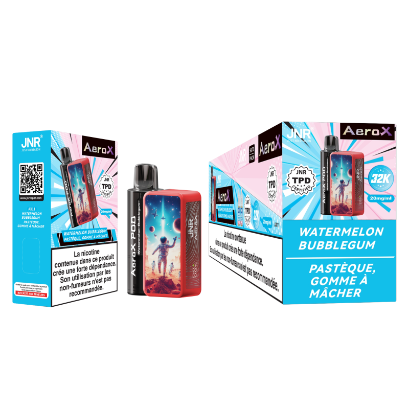 Kit Watermelon Bubblegum 32000 puffs - AeroX JNR