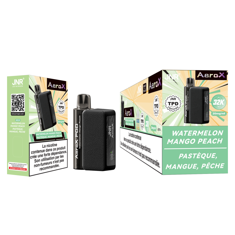 Kit Watermelon Mango Peach 32000 puffs - AeroX JNR