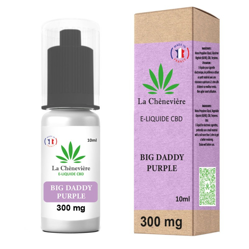 BIG DADDY PURPLE E-liquide - LA CHÈNEVIÈRE CBD BIG DADDY PURPLE E-liquide - LA CHÈNEVIÈRE CBD