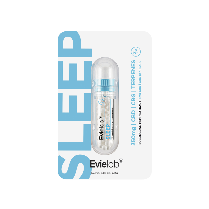 Micro-perles CBD Sleep – Evielab | Emballage
