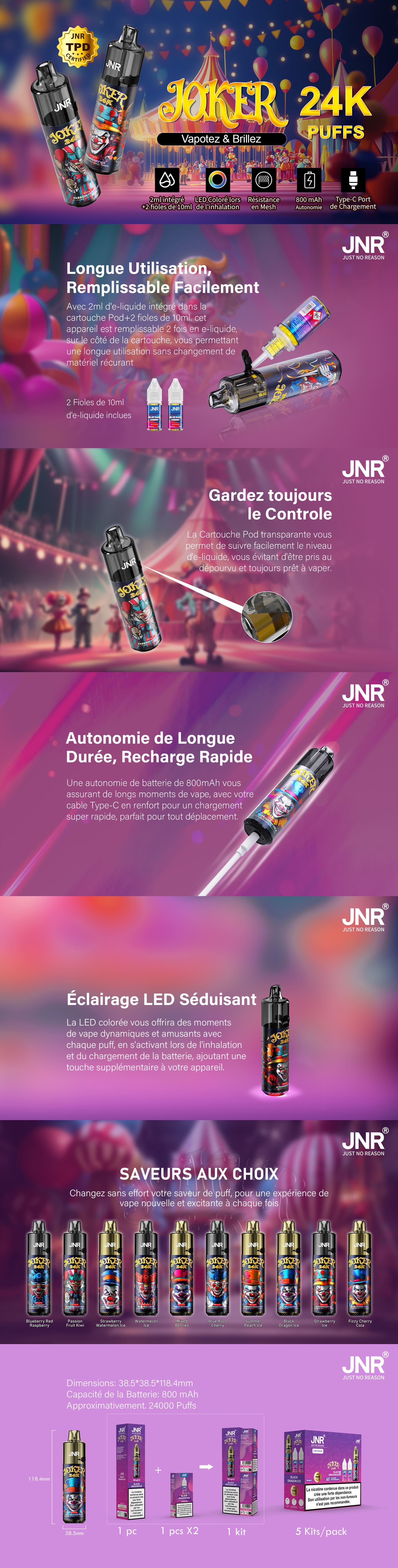 JNR Joker 24K Descriptif Roll up
